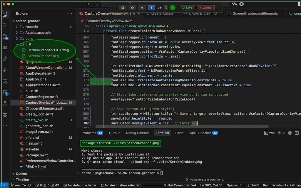 Screen Grabber application screenshot